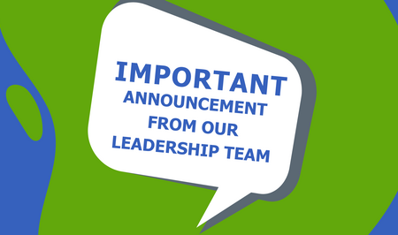 Announcement From our Leadership Team Blog Banner